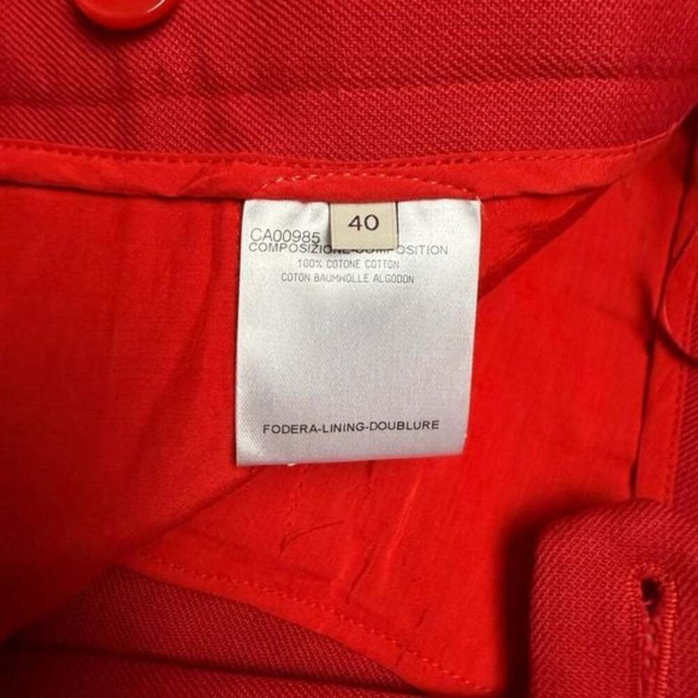 NWT Stella McCartney - Red Cuffed Shorts - Sz 40 (US S/4) - Picture 7 of 9